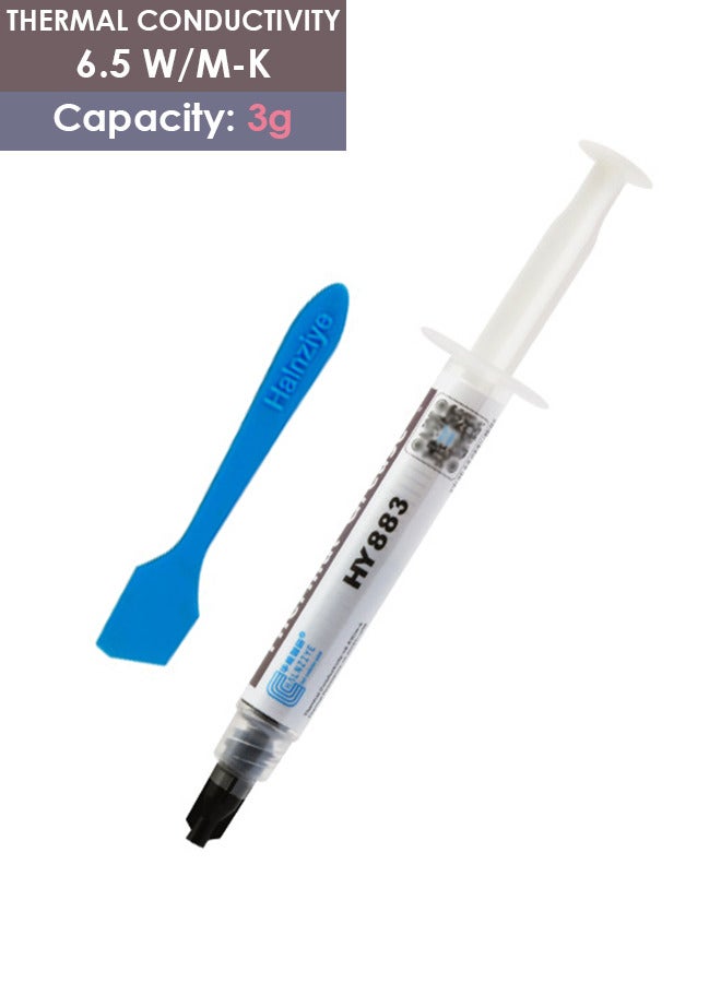 Halnziye Premium Performance Thermal Paste for Cooling All Processors CPU GPU PC PS4 Xbox Computers and Consoles High Thermal Conductivity Thermal Paste Long Durability Safe Application Non-Conductive - Image 1