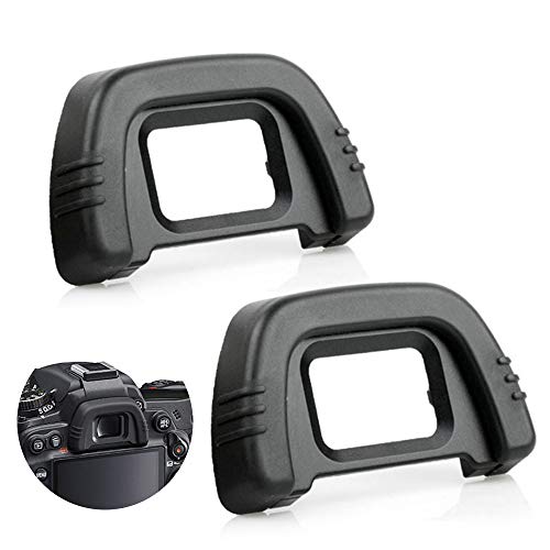Sedremm Eyecup,Sedremm Camera DK-21 Eyecup Replacement Eyepiece for Nikon D7000 D750 D610 D600 D300 D200 D100 D90 D80 D70 D70s Cameras Viewfinder, 2 Pack - Image 1