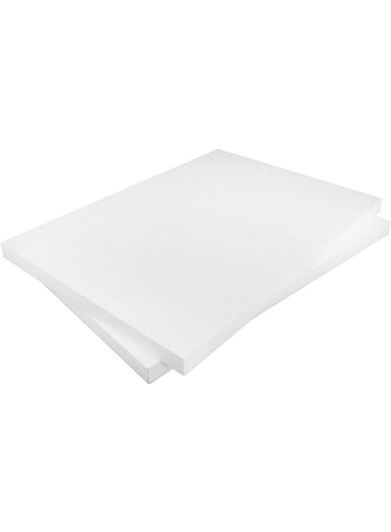 كرافت ماجيك ألواح بوليسترين مقاس A3 (297 × 420 × 20 مم) - عبوة من لوحين من الفوم الأبيض للأعمال الفنية والحرف اليدوية وصناعة النماذج ومشاريع الأعمال اليدوية الإبداعية. - Image 1