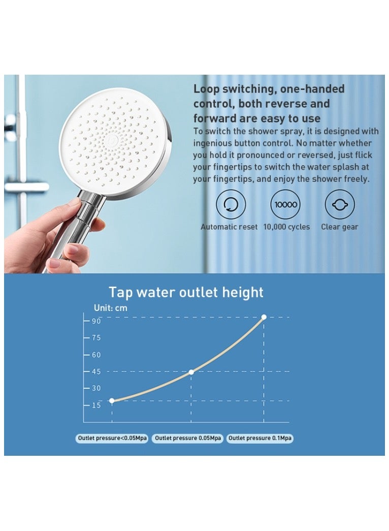 Xiaomi Original Xiaomi Mijia Bath Pressurized Handheld Shower Spray Lotus Head  - Image 2