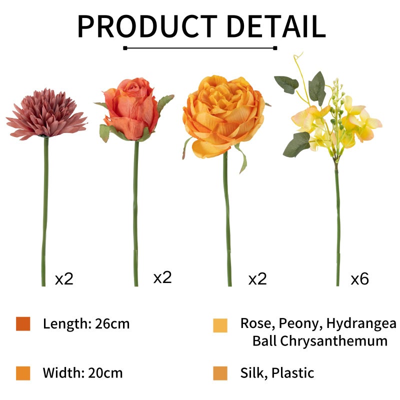 ASTRYAS 2Pcs Peonies Artificial Flowers Faux Peonies Fake Roses Bouquet Floral Arrangement for Spring Summer Centerpiece Table Wedding Party Home Decor, Purple Pink - Image 3