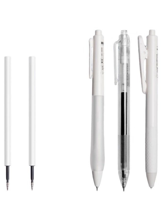 Kaba Bear Kabaxiong Black St Retractable Gel Pen Refills, 0.5Mm Quick-Drying, Pack Of 10 - Image 3