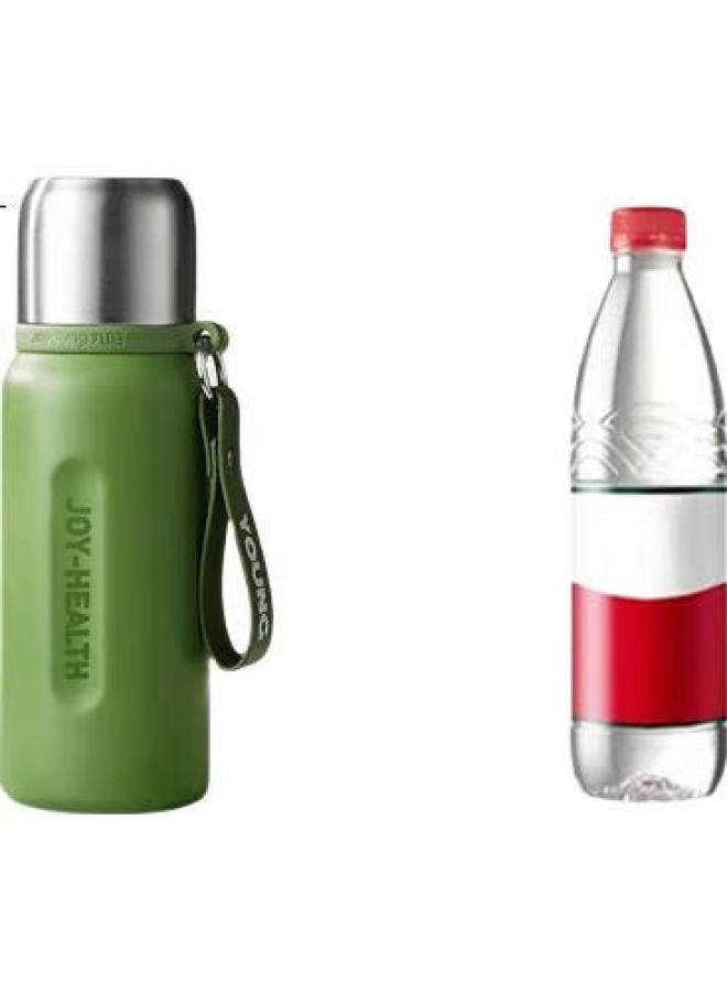 Joyoung Insulated Mug For Men, 316L Stainless Steel Large Capacity All-Steel Water Bottle, Student Portable Outdoor Cup, Wv602 Green 800Ml - Image 2