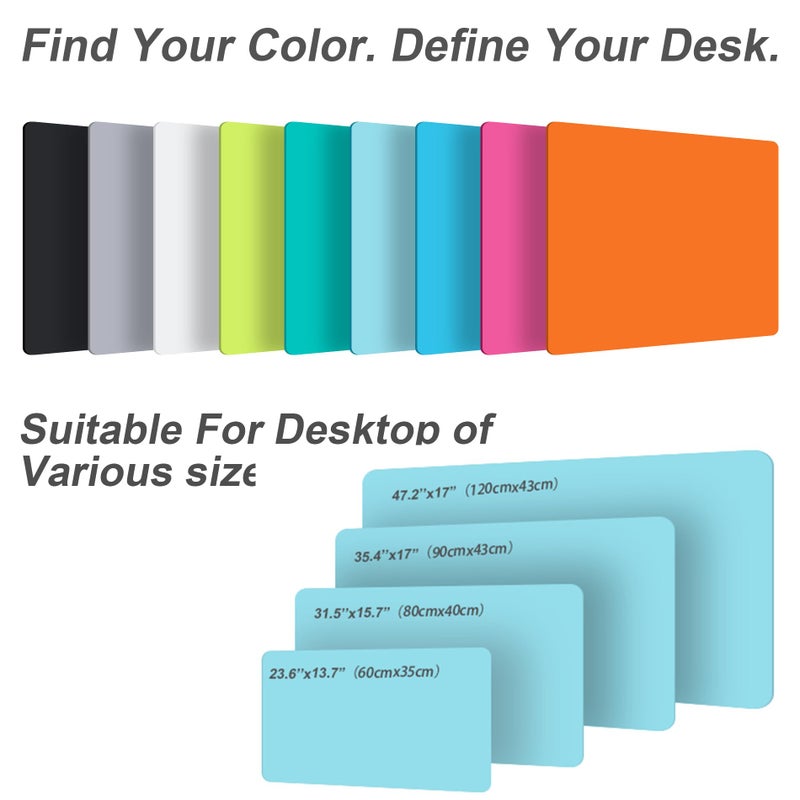 CADONO Leather Desk Pad Protector,Non-Slip Desk Pad,on-Slip PU Leather Large Mouse Pad,Easy Clean Desk Protecor Mat,Writing Pad for Office Work/Home/Decor(Rose Red, 23.6" x 13.7") - Image 2