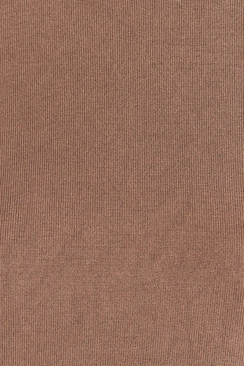 Dilvin Camel Brown DILVIN Women's Knit Sweater for Women | Best Price UAE