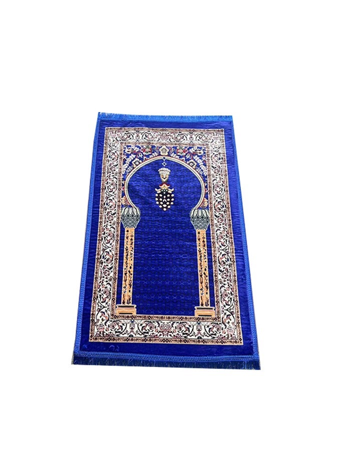 Traditional Turkish Prayer Mat, 70X110CM 2 LBS Large Portable, Multicolor Islamic Prayer rug, Janamaz Sajjadah For Men And Women