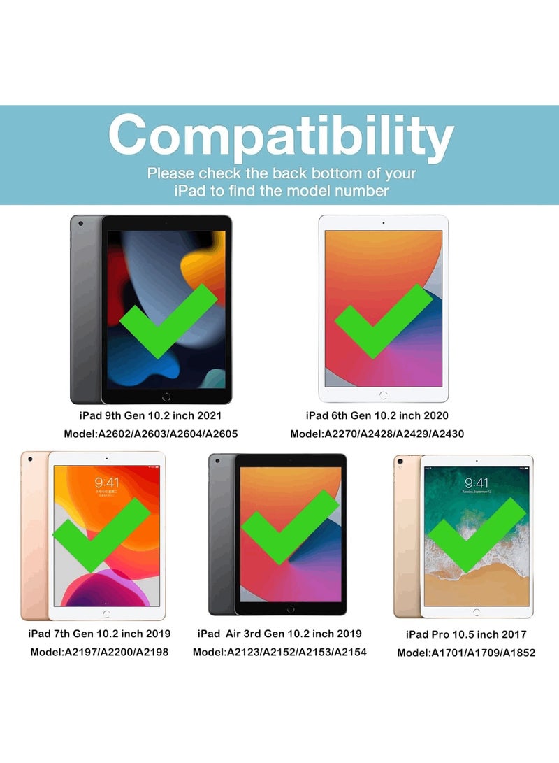 Aookay Kids Case Compatible with iPad 9th/8th/7th Generation 10.2 Inch 2021/2020/2019 / iPad Air 10.5 (3rd Generation 2019) / iPad Pro 10.5 Inch 2017, Melody (Pink) - Image 2