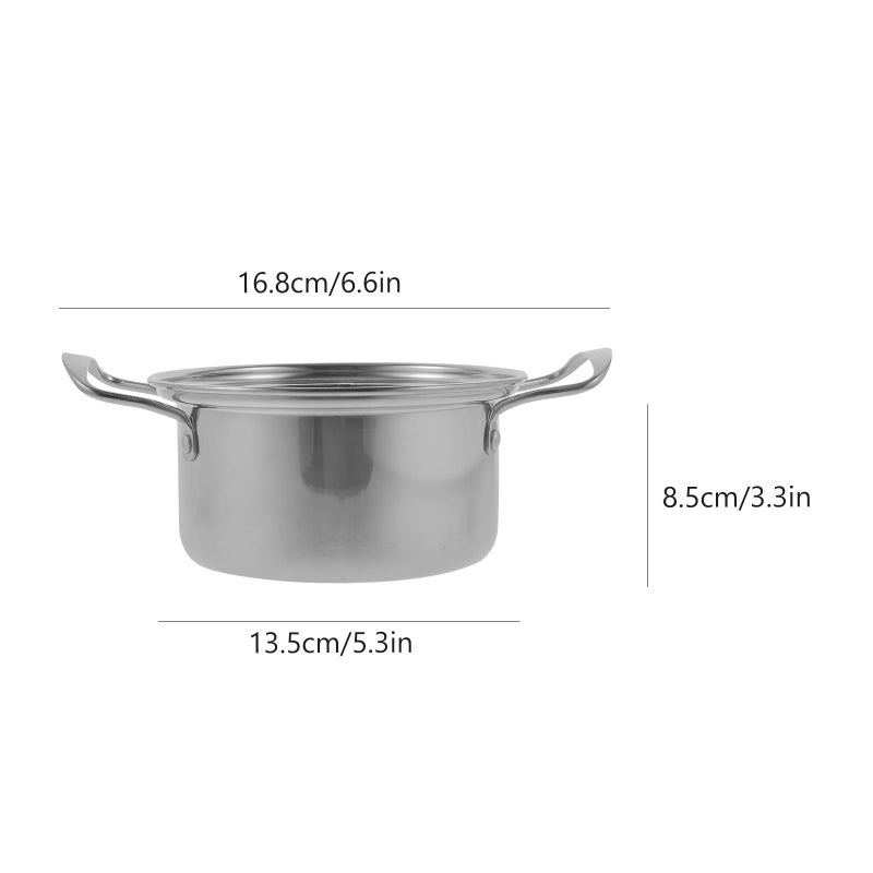 Stainless Steel Shabu Hot Pot Single Serve Ramen Soup Pot Food Grade Kitchen Use - Image 3