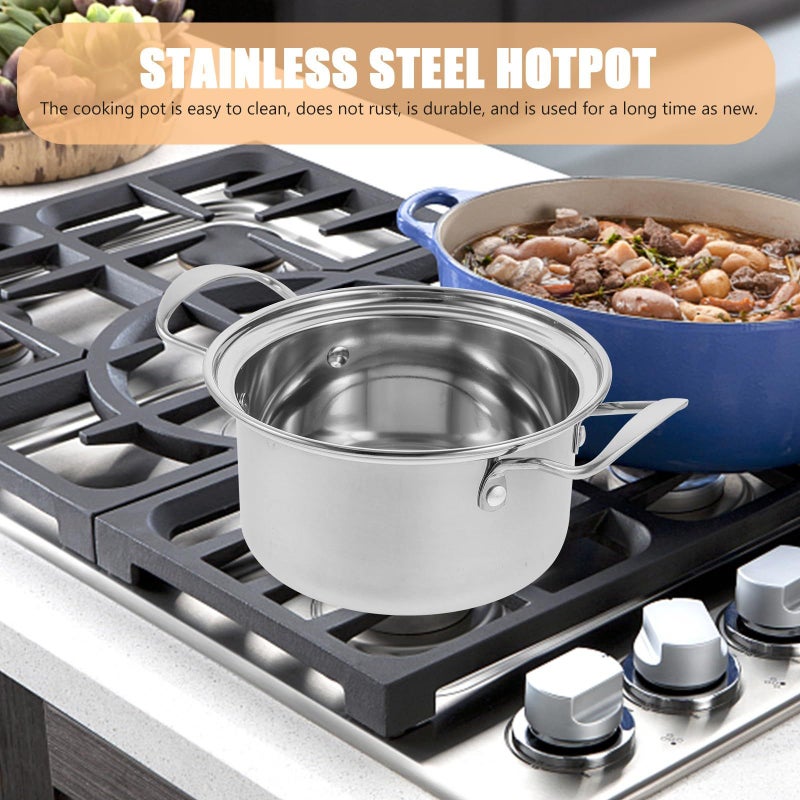 Stainless Steel Shabu Hot Pot Single Serve Ramen Soup Pot Food Grade Kitchen Use - Image 5