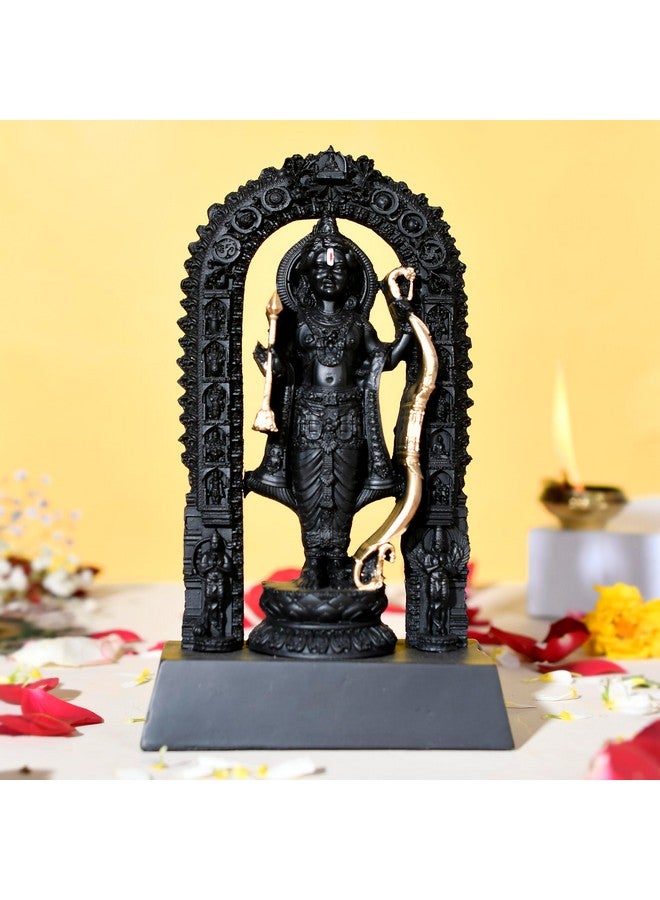 Craftam Polyresin Ram Lalla Idol MurtiStatue Shree Ram Lala Ayodhya Statues for Gift Home Temple Mandir Pooja (7 Inch) - Image 2