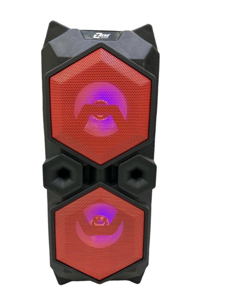 Speaker ZR-580S1.0 with Microphone and Battery Red Color