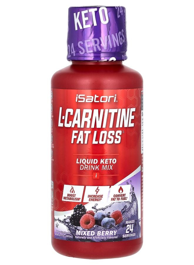 iSatori L-Carnitine Mixed Berry 1.5 g 12 fl oz (360 ml)