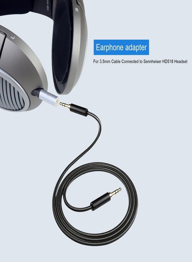 okcsc Audio Adapter Compatible for Audio Technica ATH-M40X,ATH-M50X,ATH-M60X,ATH-M70X,for Sennheiser HD518,HD549,HD558,HD569,HD579,HD599,HD595 Headphones to 3.5mm Cable 2.5mm to 3.5mm Converter - Image 4