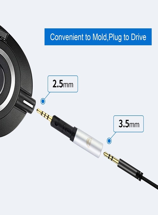 okcsc Audio Adapter Compatible for Audio Technica ATH-M40X,ATH-M50X,ATH-M60X,ATH-M70X,for Sennheiser HD518,HD549,HD558,HD569,HD579,HD599,HD595 Headphones to 3.5mm Cable 2.5mm to 3.5mm Converter - Image 3