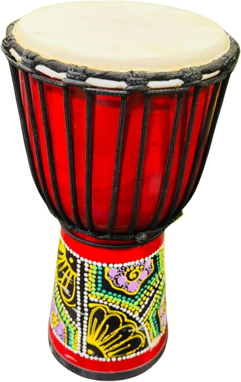MegArya 8-Inch African Djembe Hand Drum with Carry Bag - Image 4