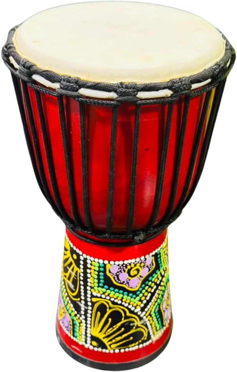 MegArya 8-Inch African Djembe Hand Drum with Carry Bag - Image 2