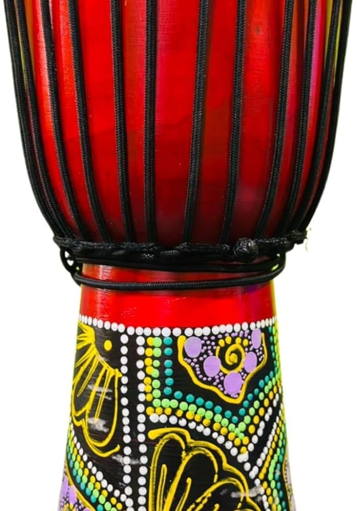 MegArya 8-Inch African Djembe Hand Drum with Carry Bag - Image 3