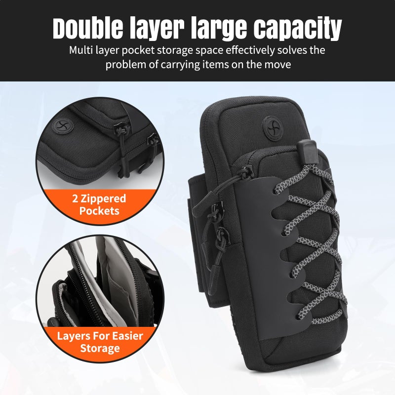 RIDLOG Motorcycle Bag for SurRon Light Bee X/S Electric Dirt Bike Front Frame Bag for Sur Ron Segway X160/X260 Talaria Sting MX3 R/MX4 Waterproof Storage Bag for E Ride Pro ID Phone Earphone (Black) - Image 3