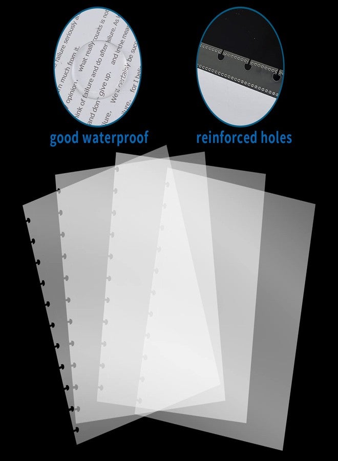 WANGDEFA 100 Piece Discbound Sheet Protectors Discbound Page Protector Letter Size Clear Plastic Page Protectors for Letter Size Discbound Binding Cover - Image 3
