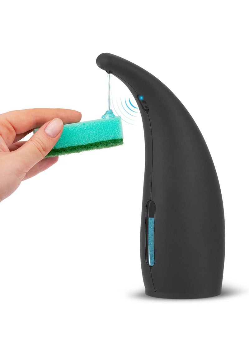 كابتن تيك Touchless Automatic Soap Dispenser - Battery Operated 300ml Pump for Hands-Free Liquid Soap in Kitchen and Bathroom - Electronic Drippy Soap Dispenser. - Image 1