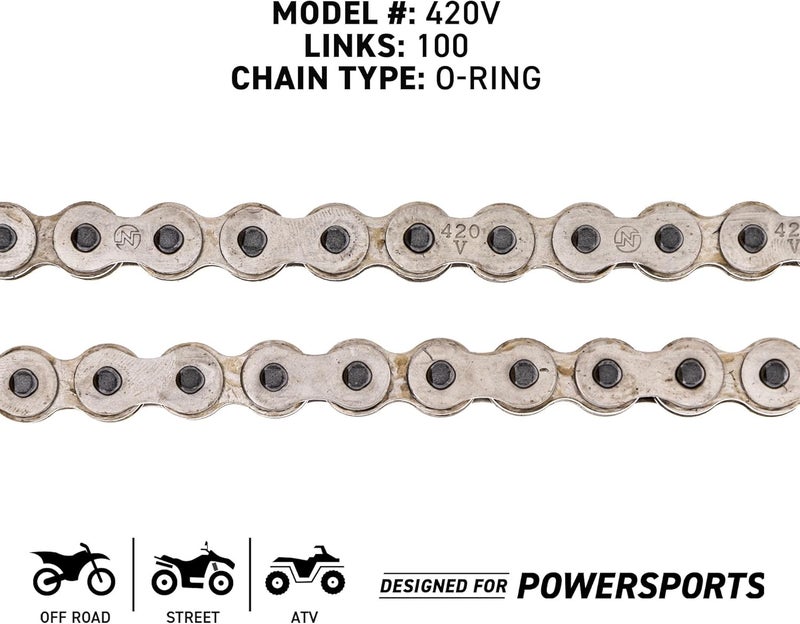 NICHE 420 Drive Chain with O-Ring and Master Link for Motorcycles and ATVs - Image 3
