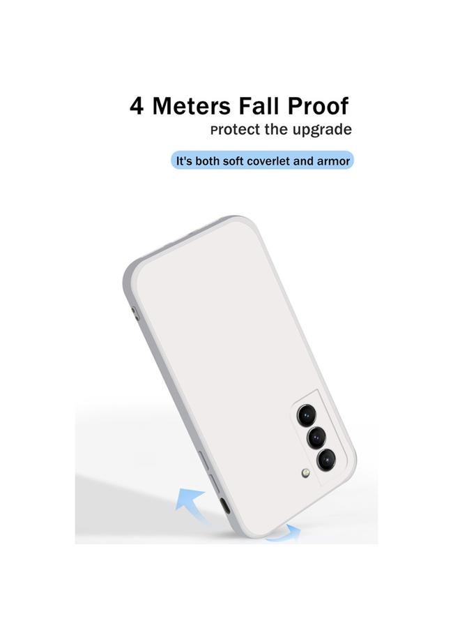 S-TOP Case For Samsung Galaxy S21+ 5G Solid Color Imitation Liquid Silicone Straight Edge Dropproof Full Coverage Protective Case - Image 5