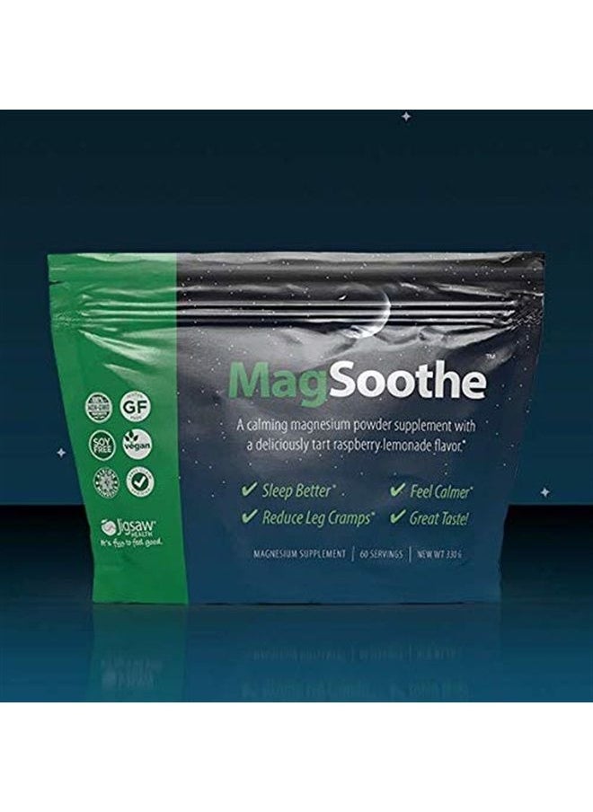 Jigsaw Health - MagSoothe Calming Magnesium Powder Supplement Packets, 60 Servings - Image 1