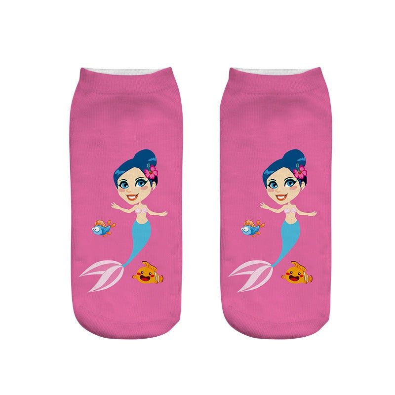 Mermaid Yuan Material Socks Digital 3D Printing Socks Sublimation - Image 4