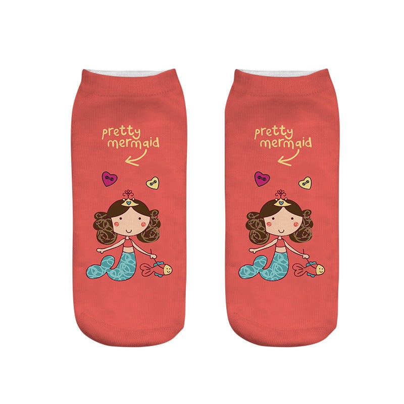 Mermaid Yuan Material Socks Digital 3D Printing Socks Sublimation - Image 5
