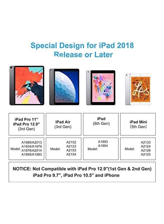 قلم ستايلس مطور مع خاصية رفض الكف متوافق مع Apple iPad (الجيل السادس) أبيض - Image 5