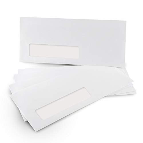 Aimoh #10 Single Left Window Envelopes -Gummed Closure -Size 4-1/8x9-1/2 Inches -24LB-500 Count(35410) - Image 2