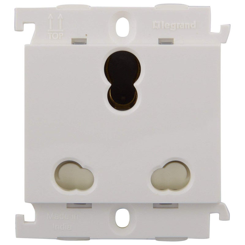 Legrand Mylinc Polycarbonate 16A 3 Pin Multi Socket 675555 (White) - Image 5