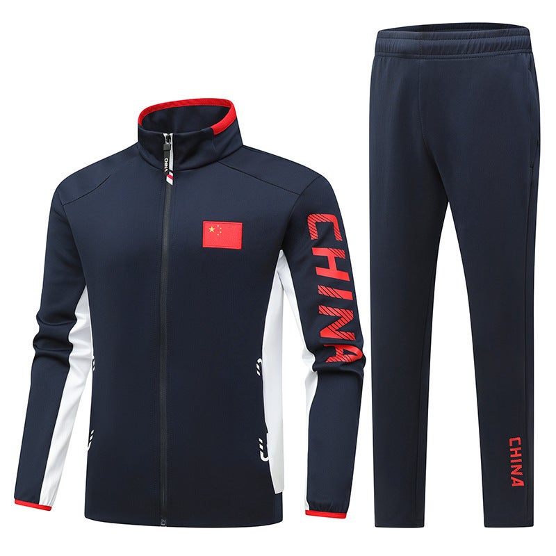 Chinese Team Sportswear Suit Spring & Fall Male And Female Student Sports Meeting Class Uniform Martial Arts Coaching Uniform Group Uniform National Uniform - Image 4