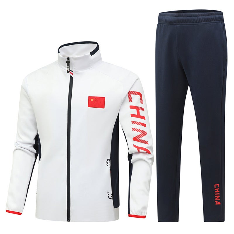 Chinese Team Sportswear Suit Spring & Fall Male And Female Student Sports Meeting Class Uniform Martial Arts Coaching Uniform Group Uniform National Uniform - Image 2