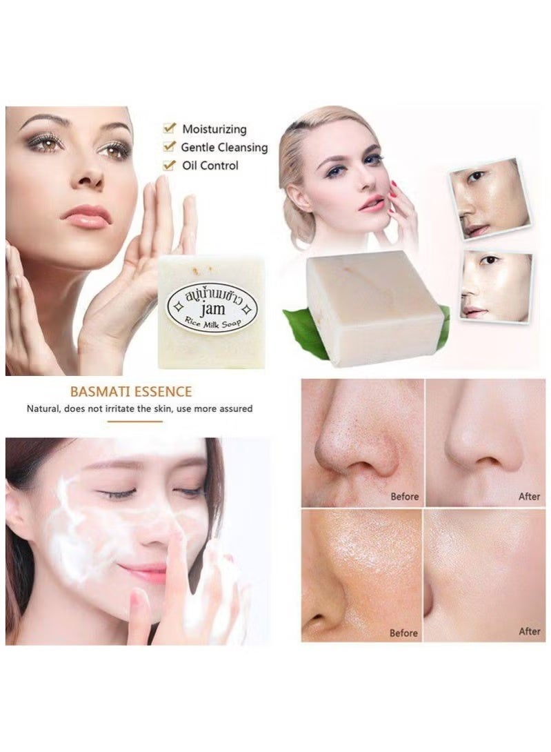 JAM Thai Rice Soap 65g Original 3pcs - Image 3