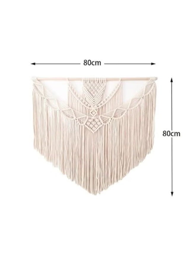 انتيكيانو نسيج مكراميه معلق على الحائط من القطن المنسوج يدويًا 80x 80 - Image 2