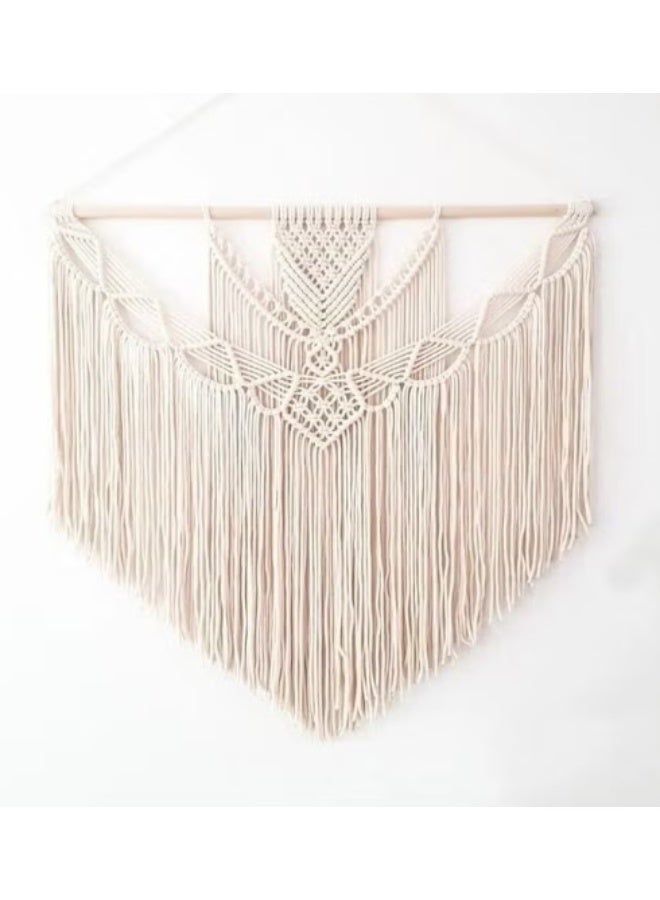 انتيكيانو نسيج مكراميه معلق على الحائط من القطن المنسوج يدويًا 80x 80 - Image 1