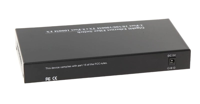 Hanutech Unmanaged 10 Port Fiber Switch- 2 Port RJ45 10/100/1000M-Tx + 8 Port SFP Slots 1.25G Supported Fiber Switch with SFP Module (2 Pair, SMSF 20KM)-1 Year Warranty - Image 4