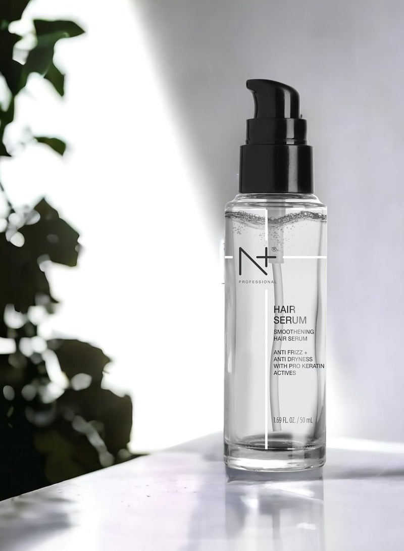 N Plus Professional Hair Serum, For Smoothening Hair, Anti Frizz and Anti Dryness With Pro Keratin Actives, 50 ML - Image 2