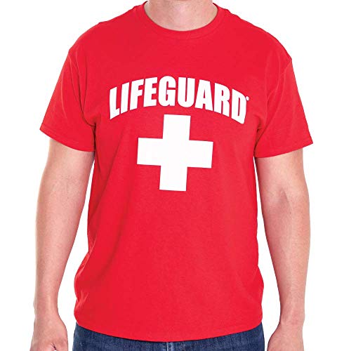LIFEGUARD Officially Licensed Short Sleeve Crew Neck T-Shirt for Men Women Unisex Tee Red XX-Large - Image 5