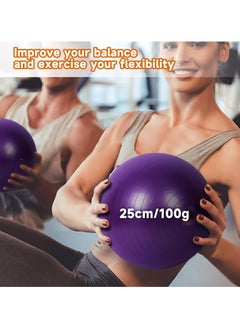 2 Pack 65 & 25cm Exercise Ball with Quick Foot Pump,Anti Burst and Slip Stability Balance Yoga Ball Chair for Pilates Yoga Birthing Pregnancy Gym Workout Training and Physical Therapy(2 Size) - pzsku/ZEE076DD56E78D662359BZ/45/_/1721986894/5f83937f-ec38-46b3-b8e2-5f72ab44e22a