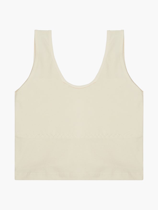 Styli Kids Off-White Cotton Cami - Image 1