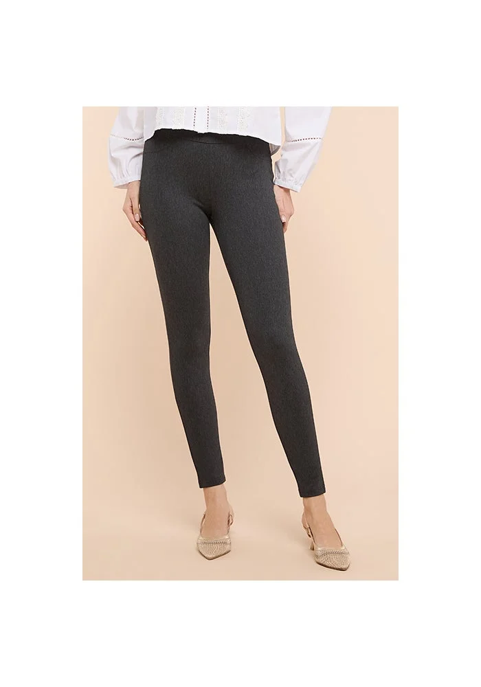 R&b Textured Jeggings with Elastic Waist