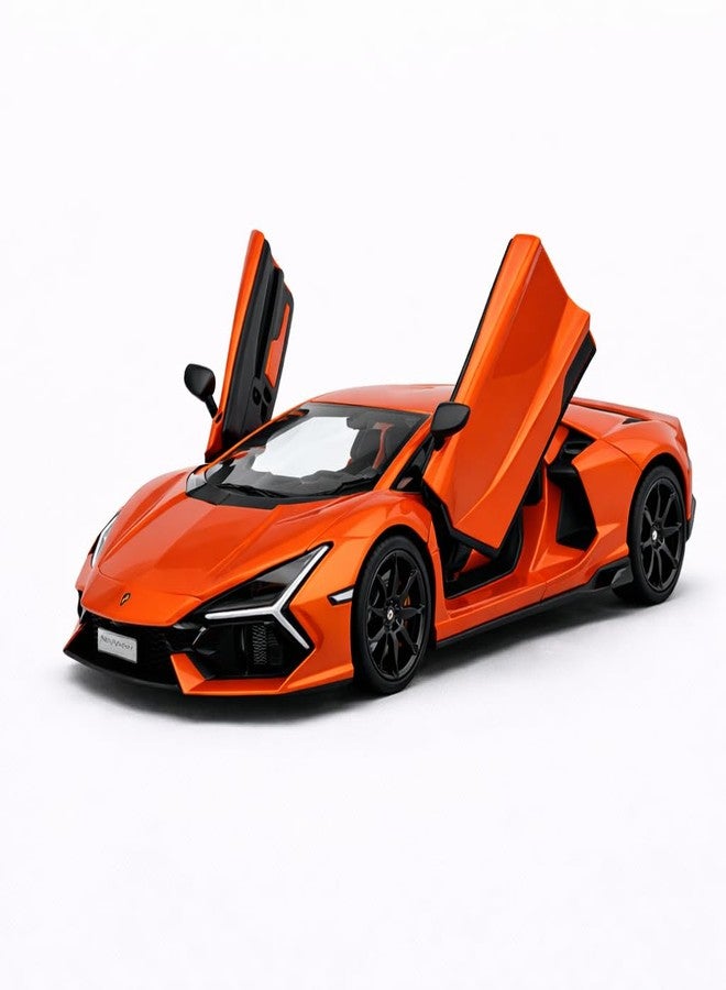 Wizplex MSZ Official Licensed Lamborghini Revuelto Diecast Model Car 1:32 Scale | Light & Sound | Pull Back Action | Metal Supercar Toy | Collectible Display & Gift - Image 2