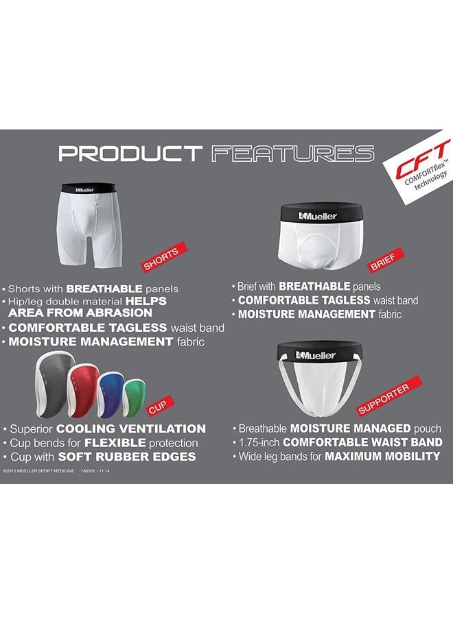 Mueller Adult Athletic Supporter w/Flexshield - Image 5