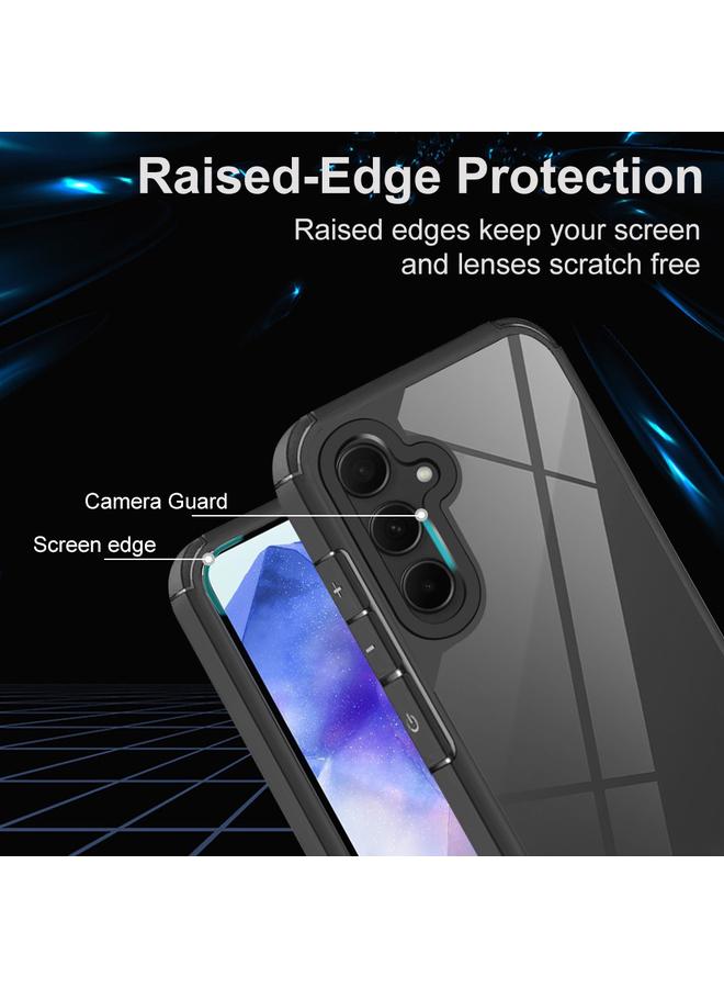 S-TOP Case For Samsung Galaxy A05s Acrylic+TPU Transparent Shockproof Phone Case - Image 3