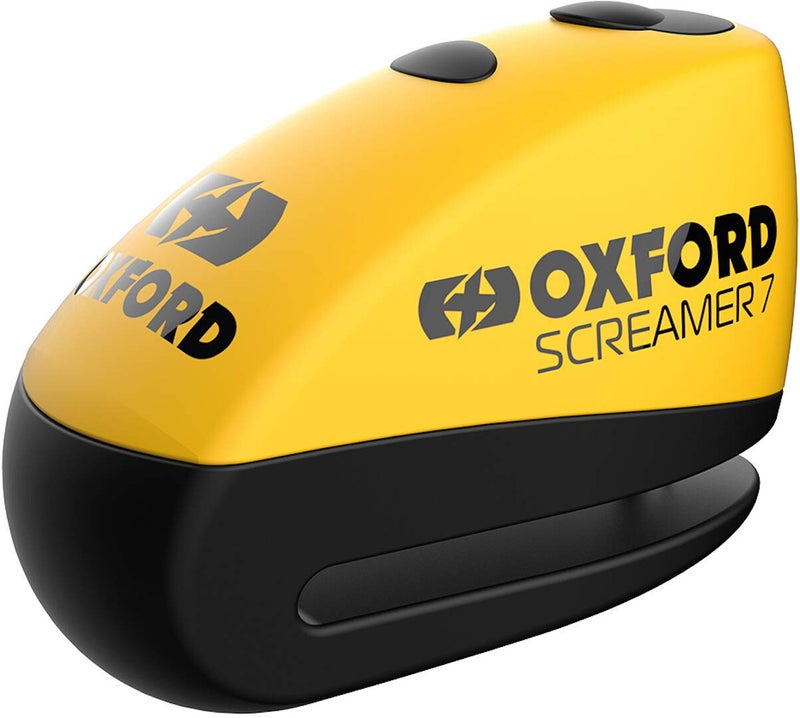 OXFORD Screamer7 Alarm Disc Lock Yellow/Black - Image 1