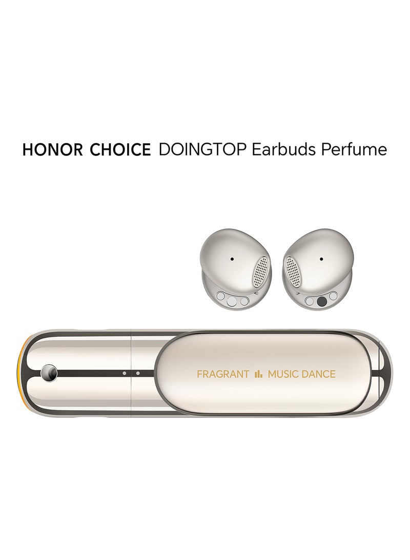 Honor Choice Perfume Earbuds with ANC, 28H Battery, Bluetooth 5.4, 11mm Driver, IP54, Premium Gift Box For Her, Wireless Earbuds for Women gold - Image 1