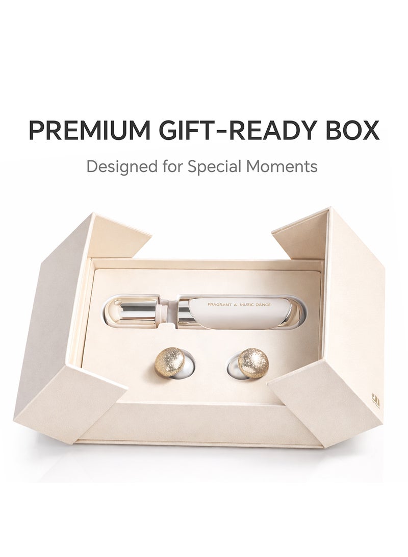 Honor Choice Perfume Earbuds with ANC, 28H Battery, Bluetooth 5.4, 11mm Driver, IP54, Premium Gift Box For Her, Wireless Earbuds for Women gold - Image 2