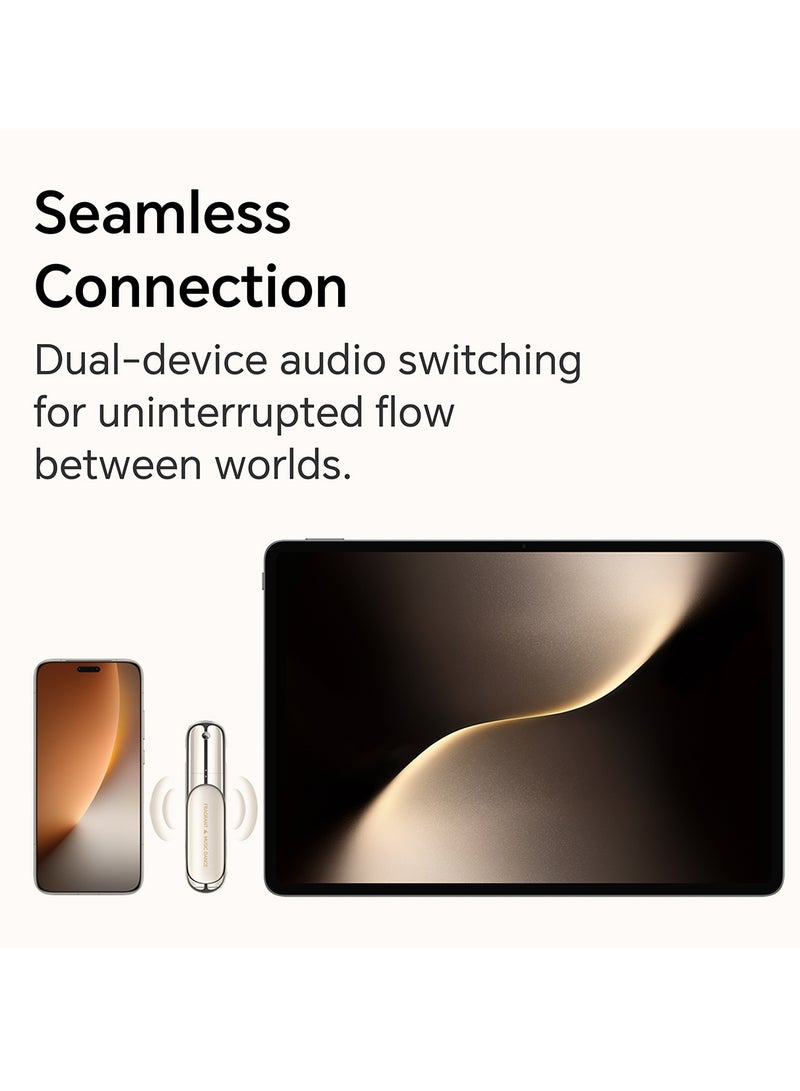 Honor Choice Perfume Earbuds with ANC, 28H Battery, Bluetooth 5.4, 11mm Driver, IP54, Premium Gift Box For Her, Wireless Earbuds for Women gold - Image 3
